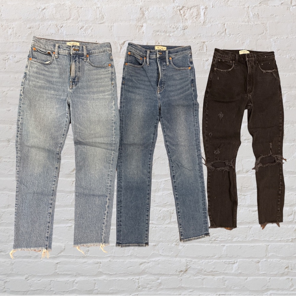 Madewell and Abercrombie and Fitch Jeans Bundle Size 25, 3 for 1 -SALE - Picture 1 of 6